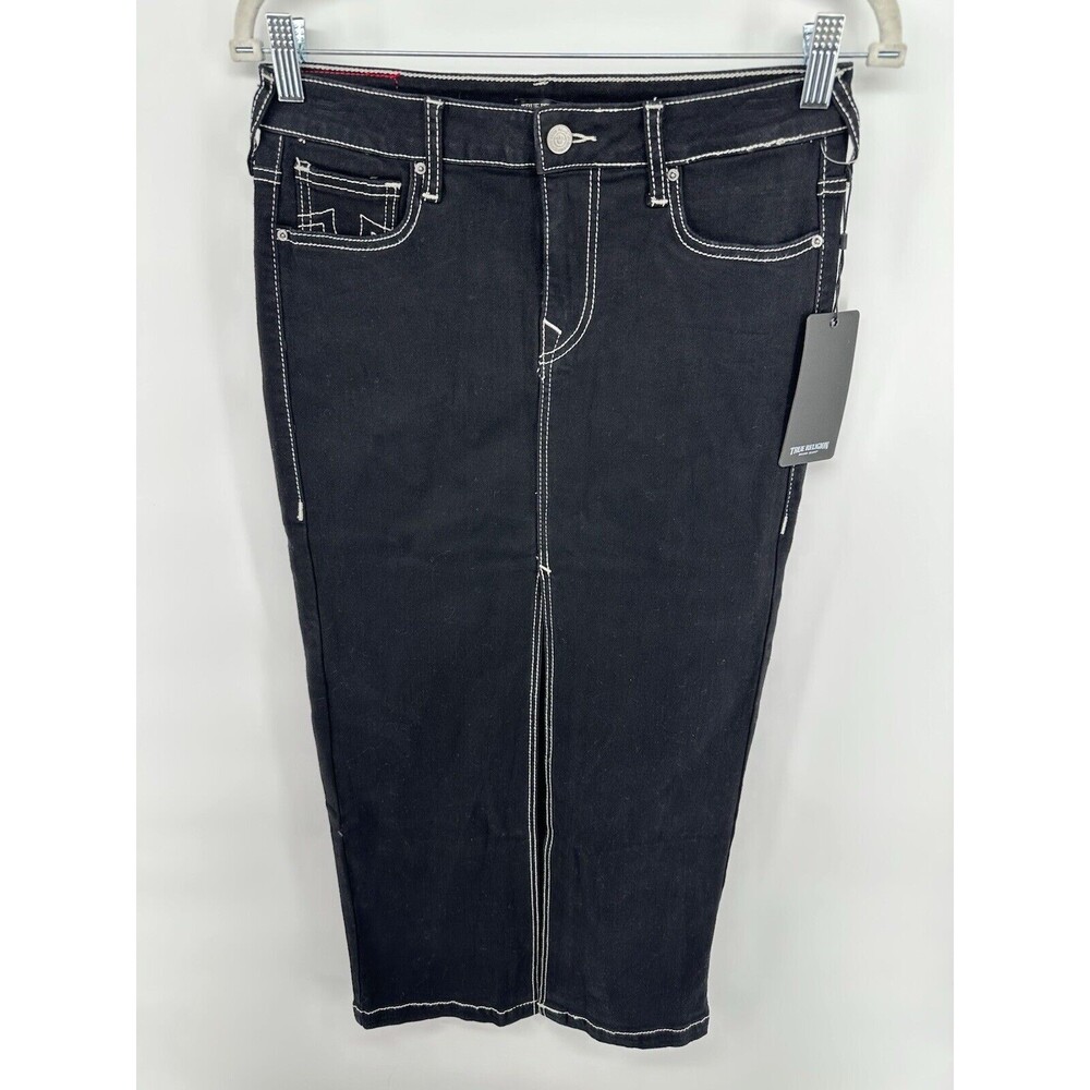 True Religion Denim Cargo Maxi Skirts Size 29